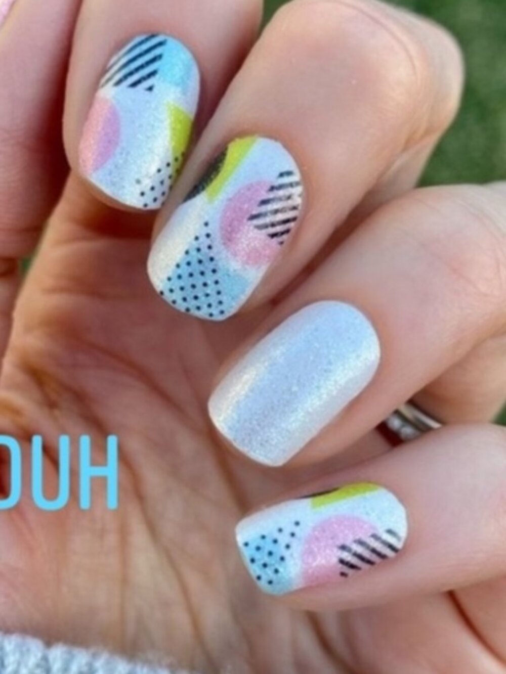 No Duh Color Street Nail Polish Strips 80's Nail Collection